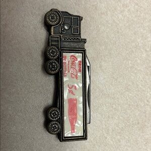 Coca-Cola Nostalgic Truck Pin with Red Accents